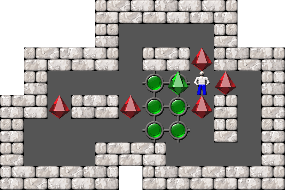 Sokoban Mass Remodel level 1851